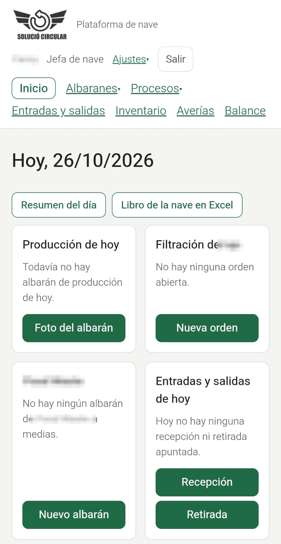 La misma pantalla de inicio de la plataforma, en un teléfono móvil.